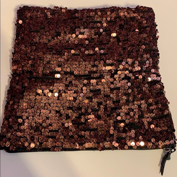 BCBG Large Sequin Fold-Over Clutch - Picture 4 of 8